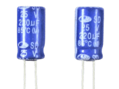 220uf 25v Aluminum Electrolytic Capacitor