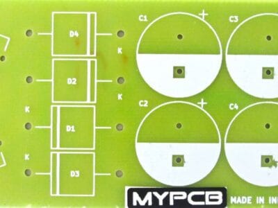 10A Power Supply Rectifier Board 6A4 10A10 Diodes - PCB only