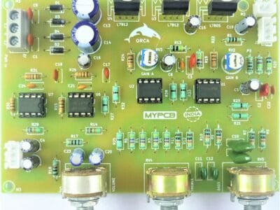 Hi-fi Pre Amplifier and Bass Treble Board with Active Volume Control