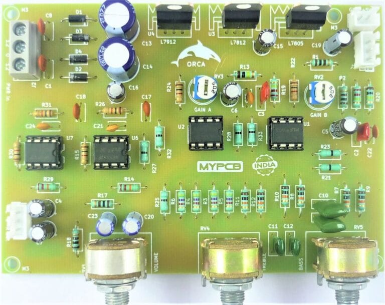 Bass treble subwoofer audio control boards